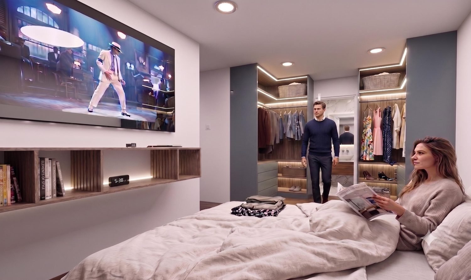 Dormitorio principal con vestidor